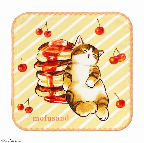 Mofusand mini handduk - Cherry pancakes