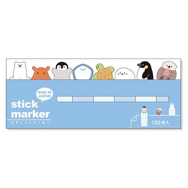 Stick marker post-its - Sea Animals