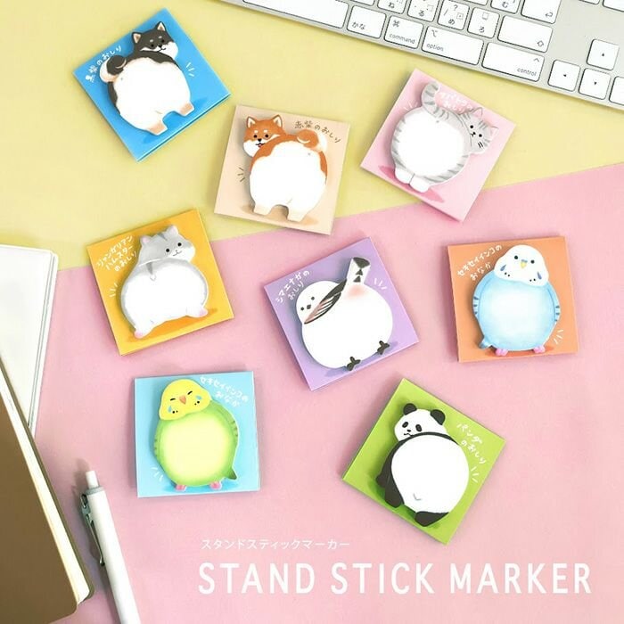 Stand Stick Marker - Black Shiba Butt