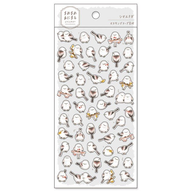 Stickersark - Mame-Mame Shima-enaga Birds