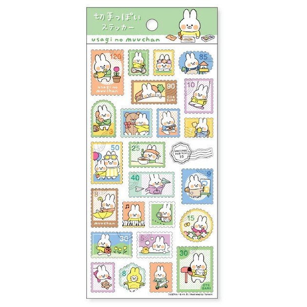 Stickersark - Usagi No Muu-chan Rabbit Stamps