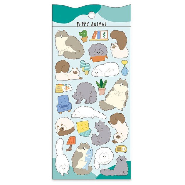 Stickersark - Peppy Longhair Cat