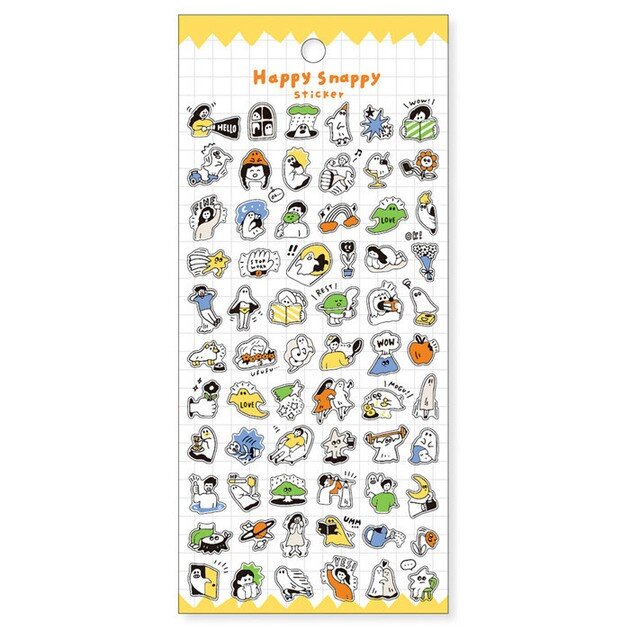 Stickersark - Happy Snappy Yellow