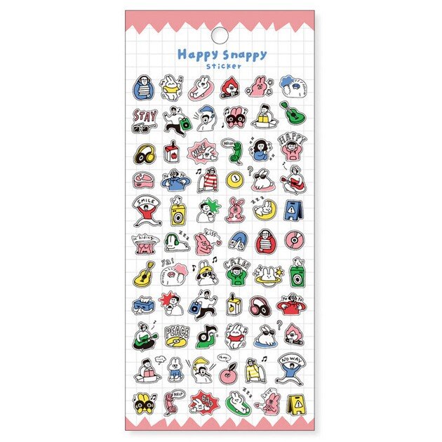 Stickersark - Happy Snappy Pink