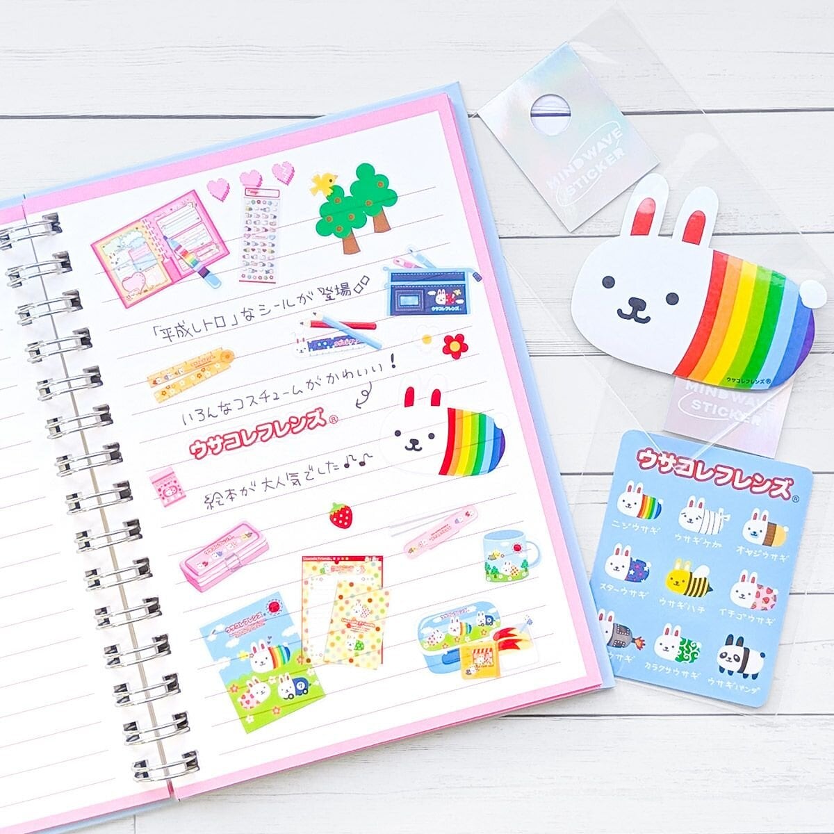Character Miniature Stickers - Usakore Friends