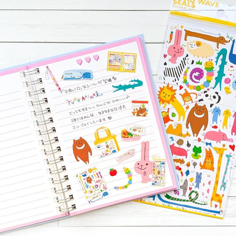 Character Miniature Stickers - Yuru Animal