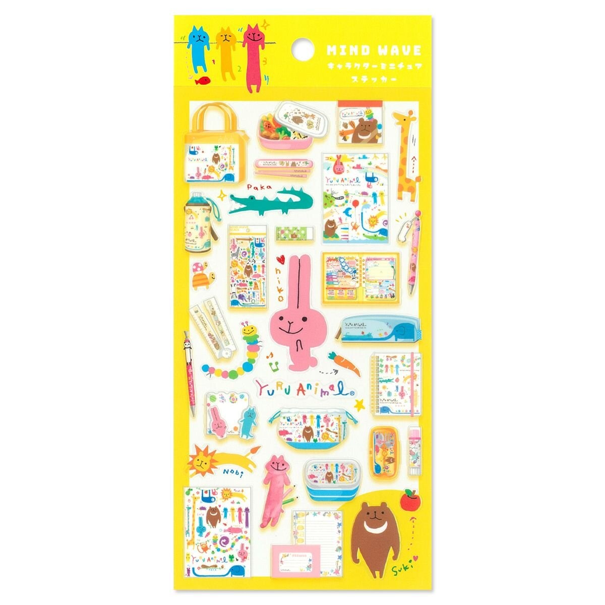 Character Miniature Stickers - Yuru Animal