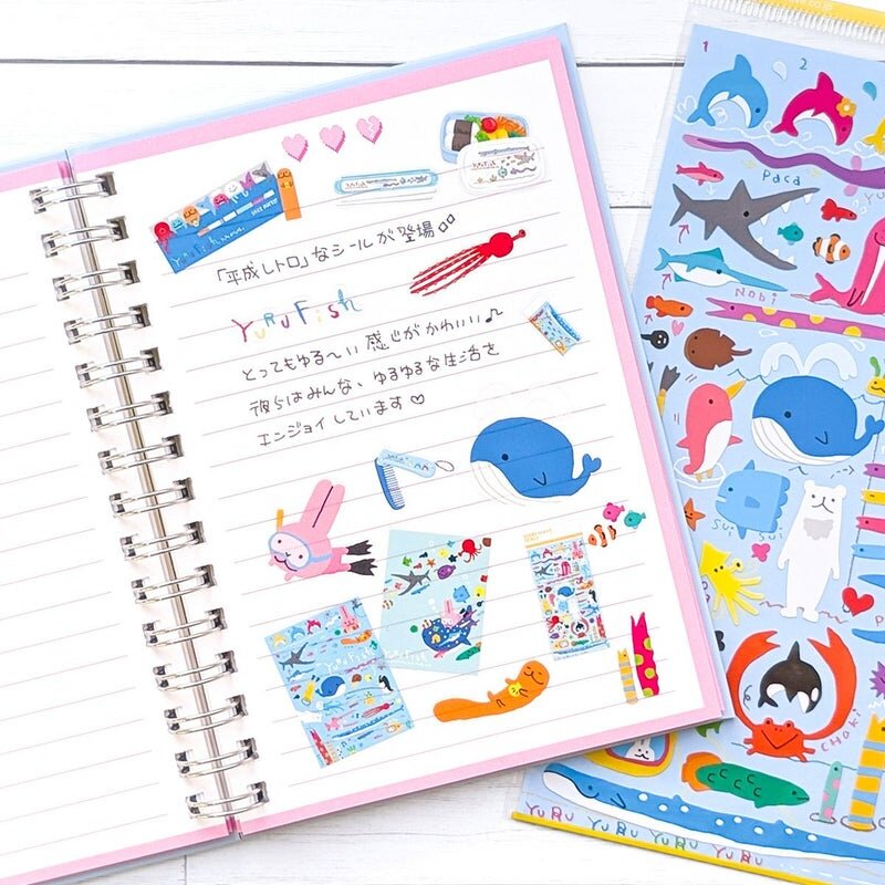 Character Miniature Stickers - Yuru Fish