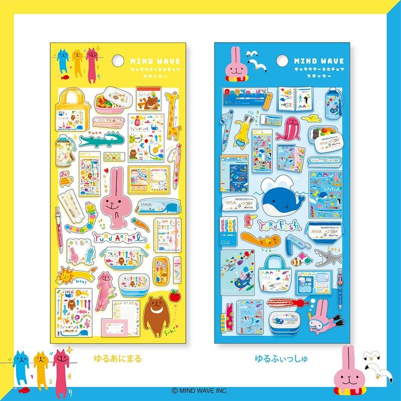 Character Miniature Stickers - Yuru Fish
