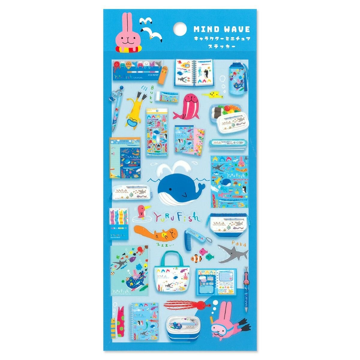 Character Miniature Stickers - Yuru Fish