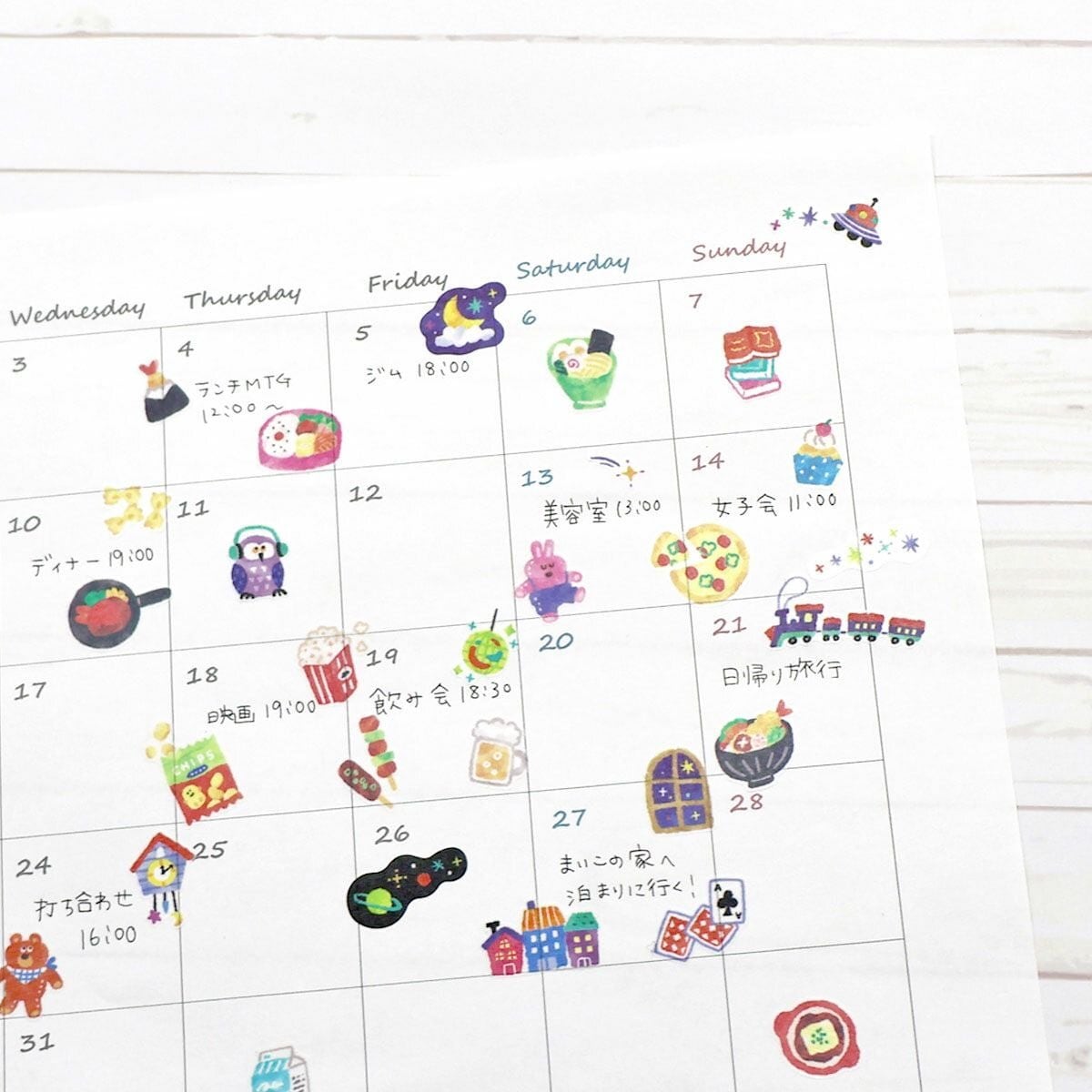 Vivid Color Stickers - Food