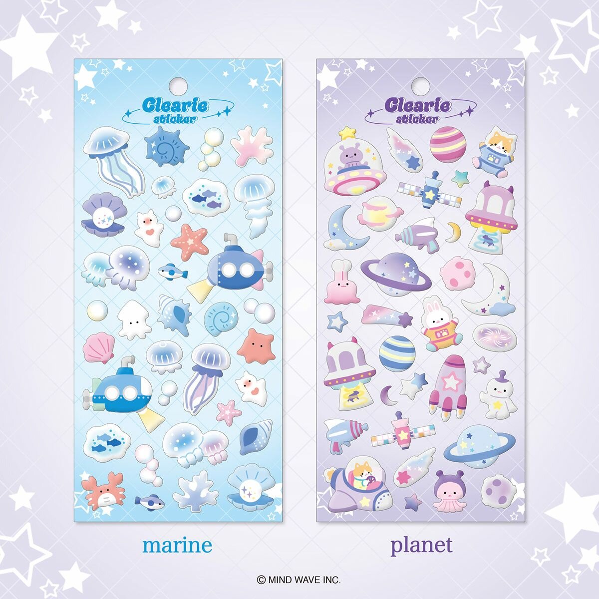 Clearie Stickers - Planet