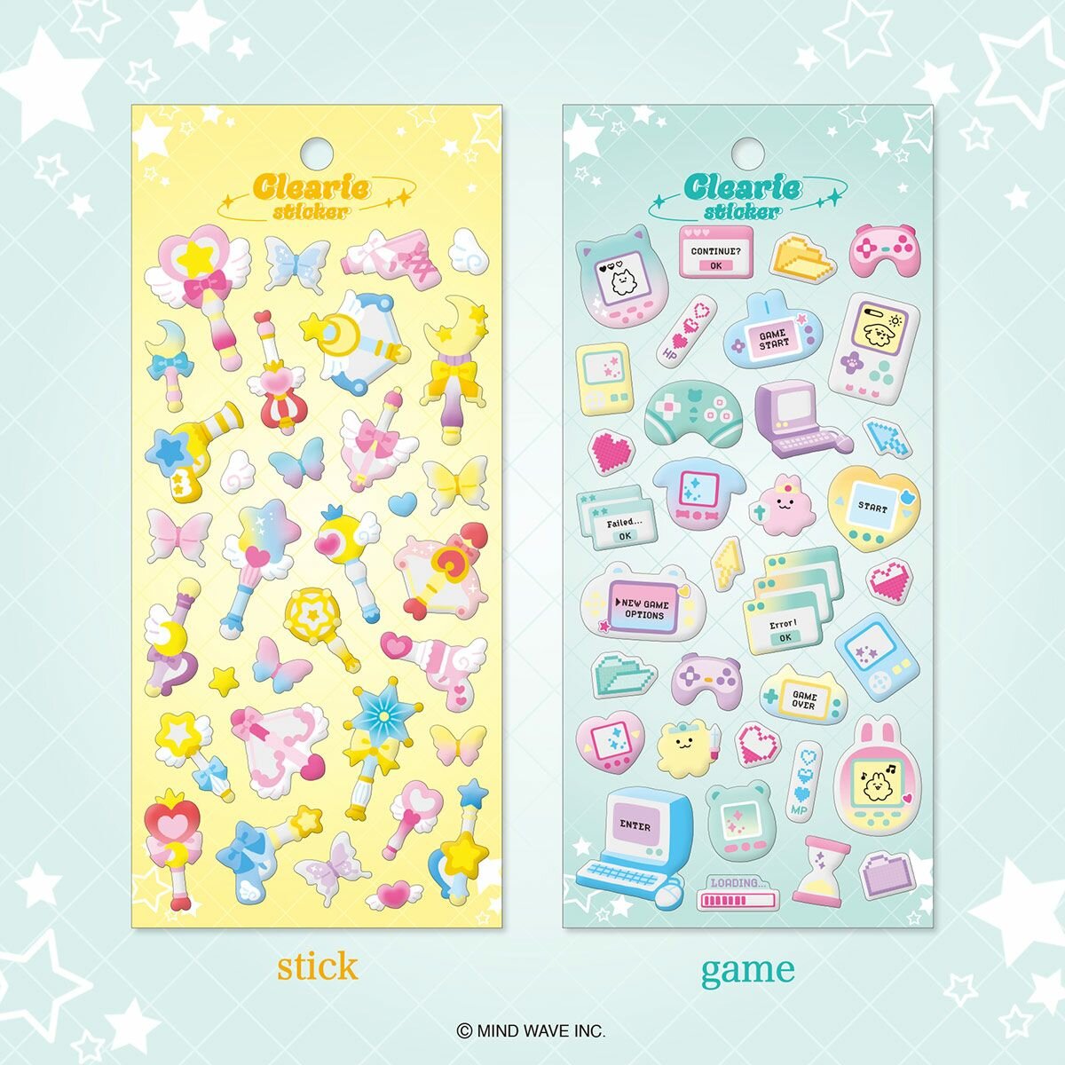 Clearie Stickers - Stick