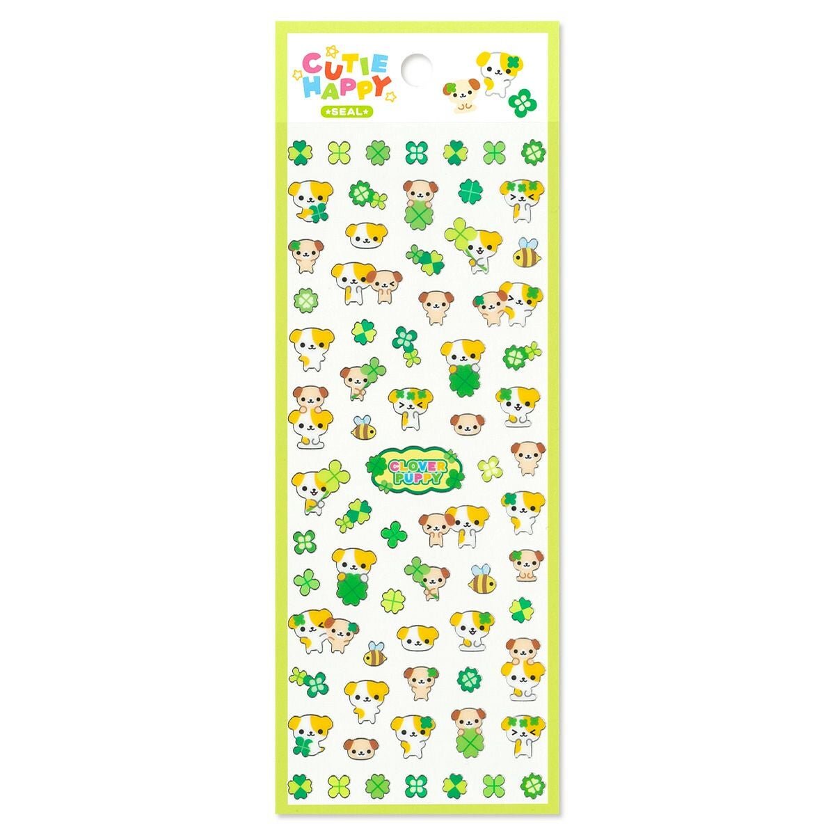 Cutie Happy Stickers - Clover Puppy