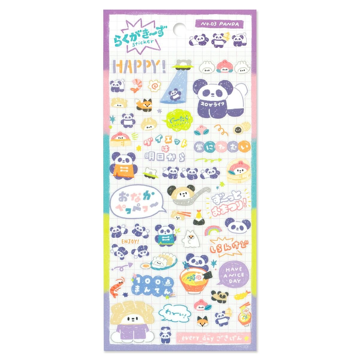 Rakugakids Stickers - Panda