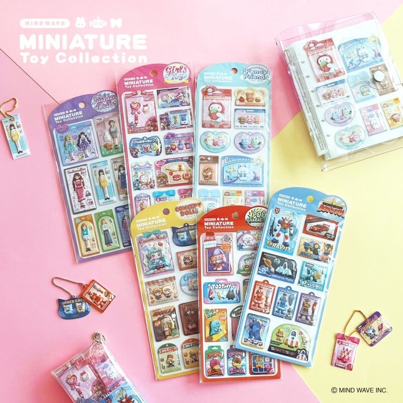 Miniature Toy Collection Stickers - Concept Dolls