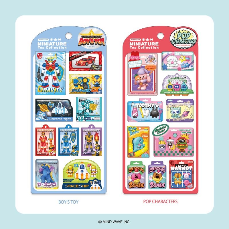 Miniature Toy Collection Stickers - Pop Characters