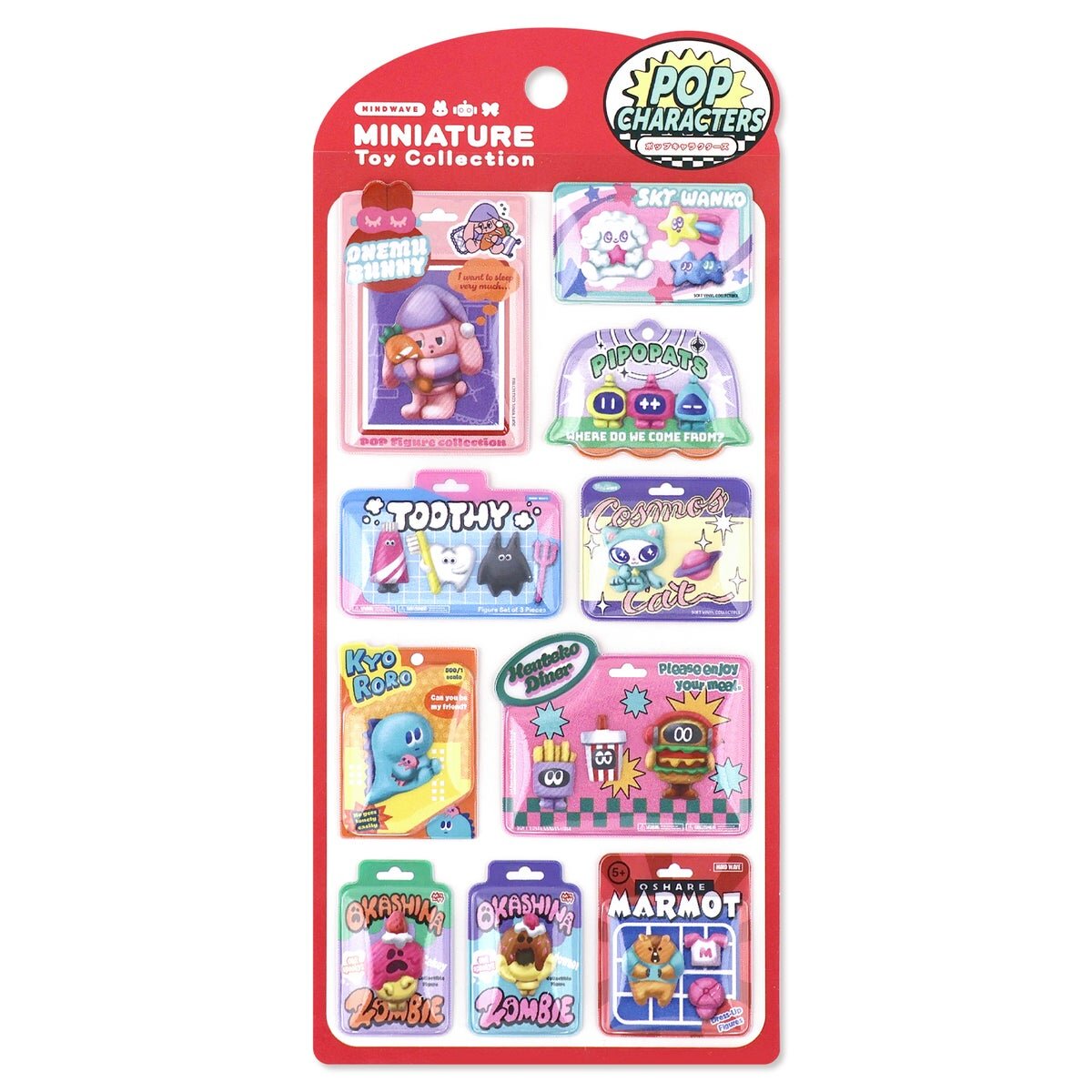 Miniature Toy Collection Stickers - Pop Characters