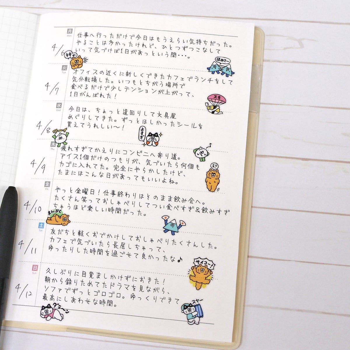Hitokoto Stickers - Cats