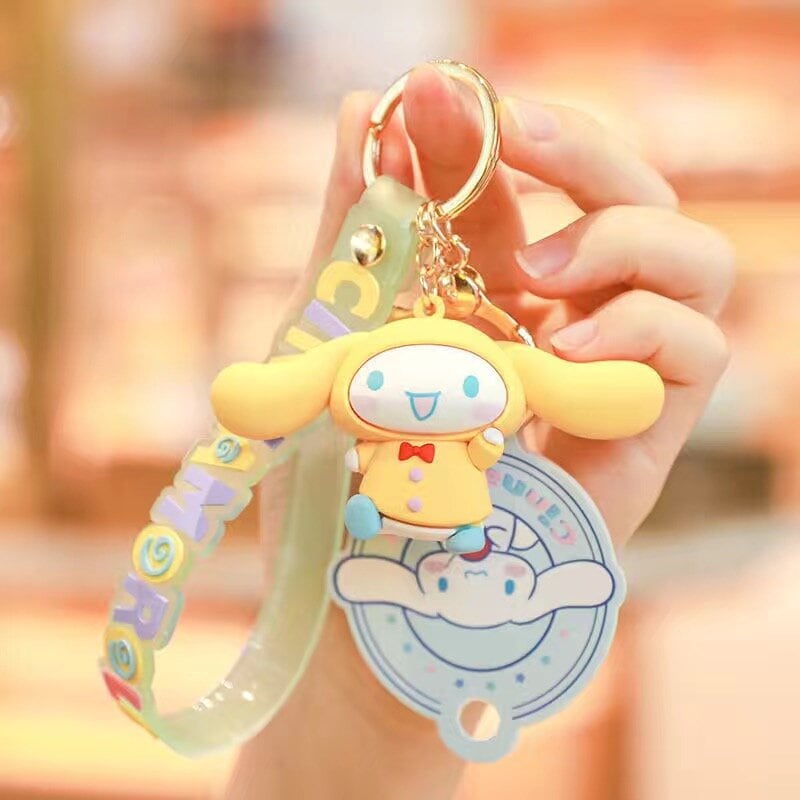 Bag charm - Cinnamoroll med regnjacka