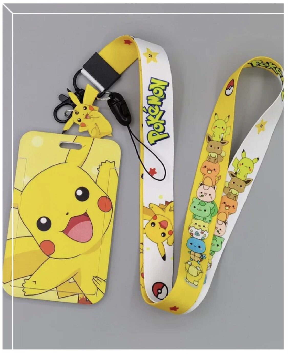 Korthållare med nyckelband - Pikachu