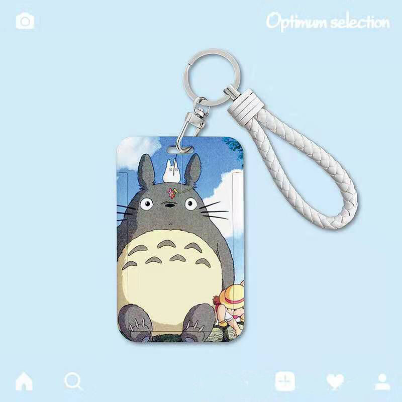 Korthållare med nyckelring - Totoro