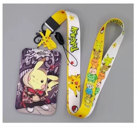 KorthÃ¥llare med nyckelband - Cool Pikachu