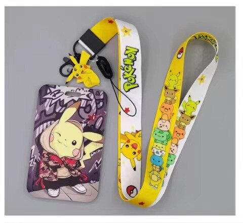 Korthållare med nyckelband - Cool Pikachu