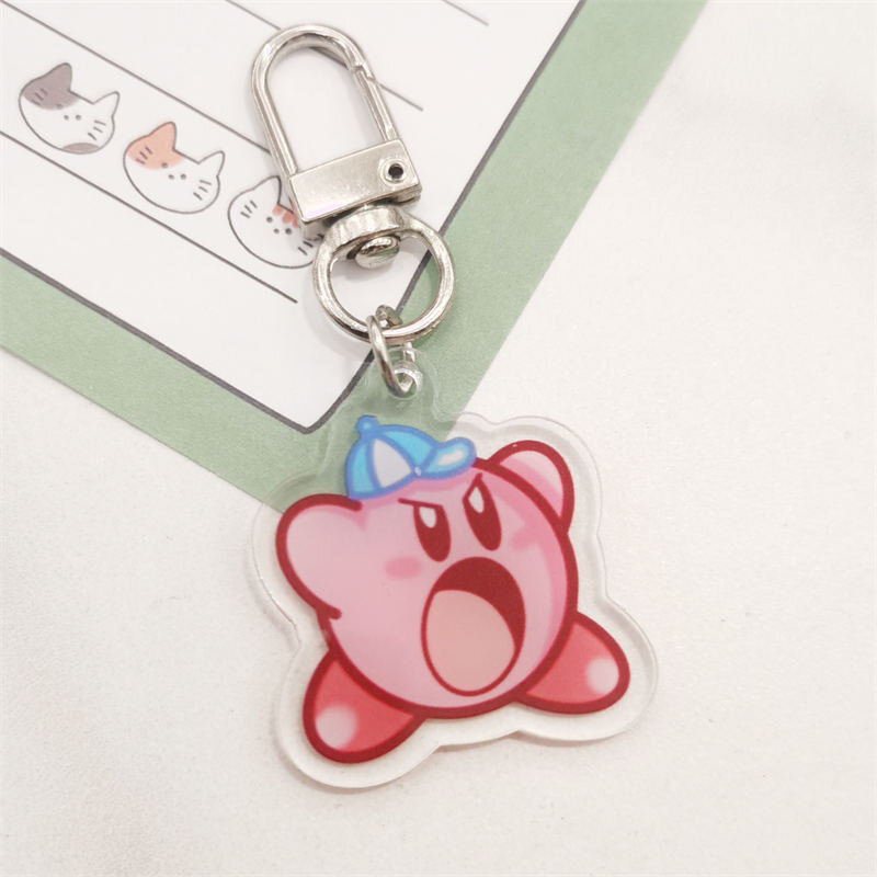 Nyckelring - Kirby med keps