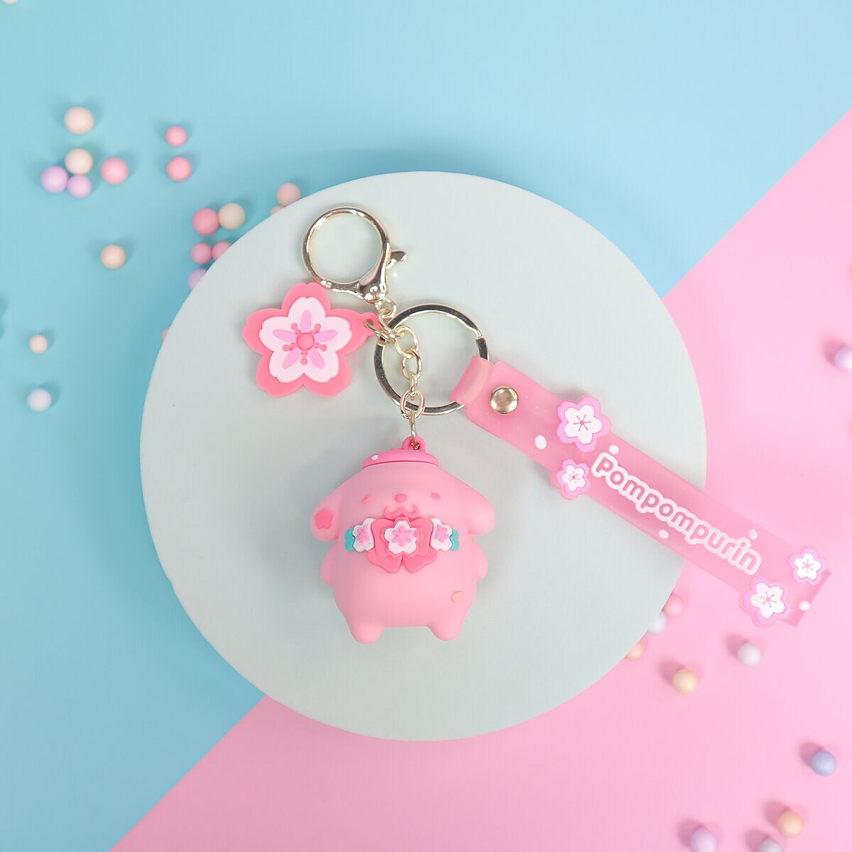 Bag charm - Sakura Pompom Purin
