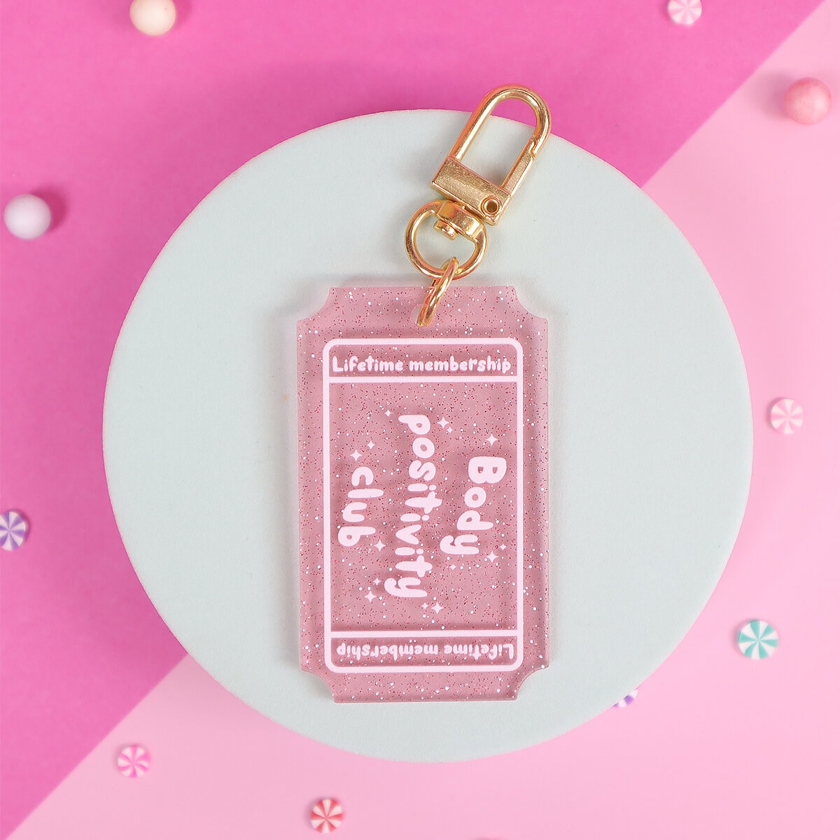 Ticket key ring - Body positivity club