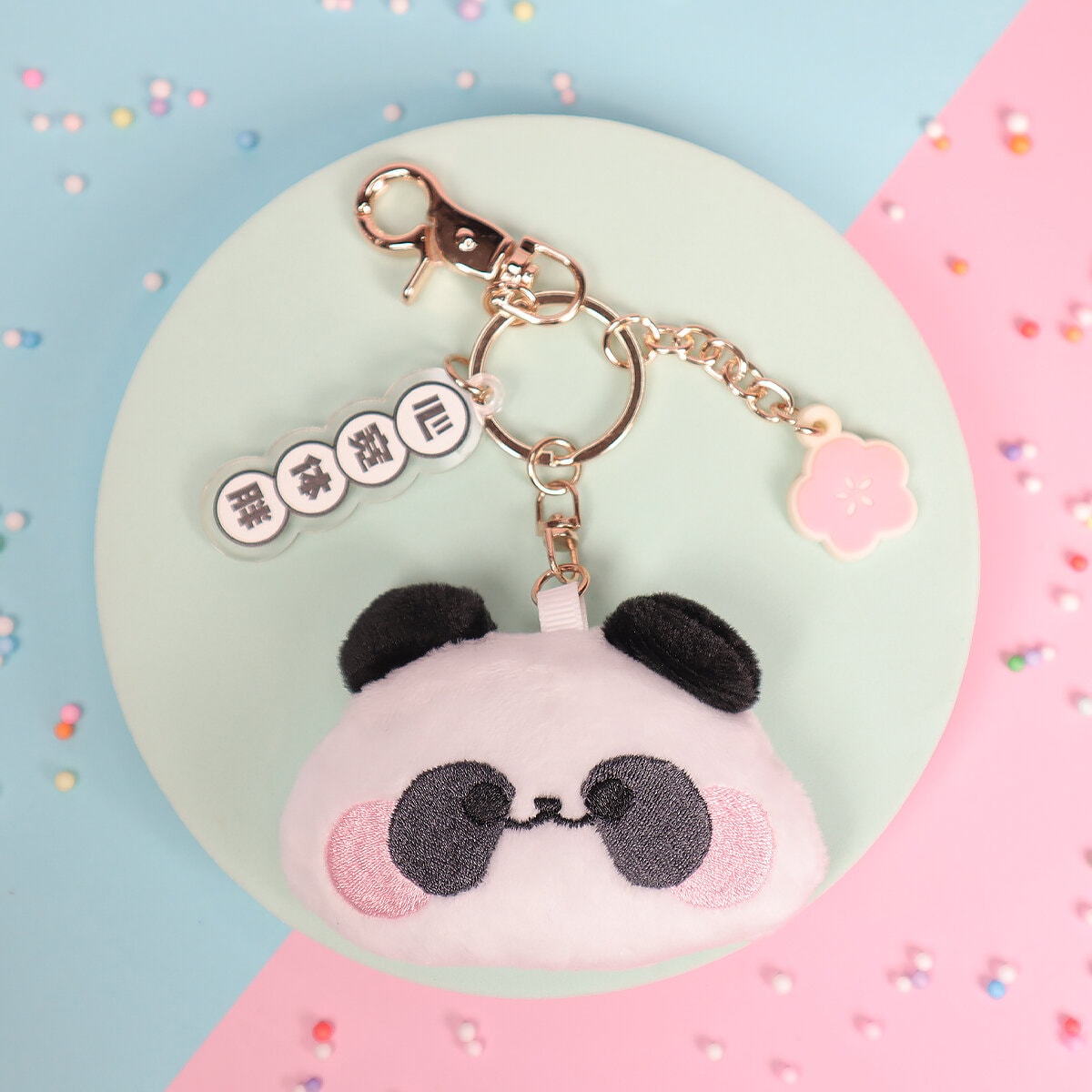 Panda plushie-hänge