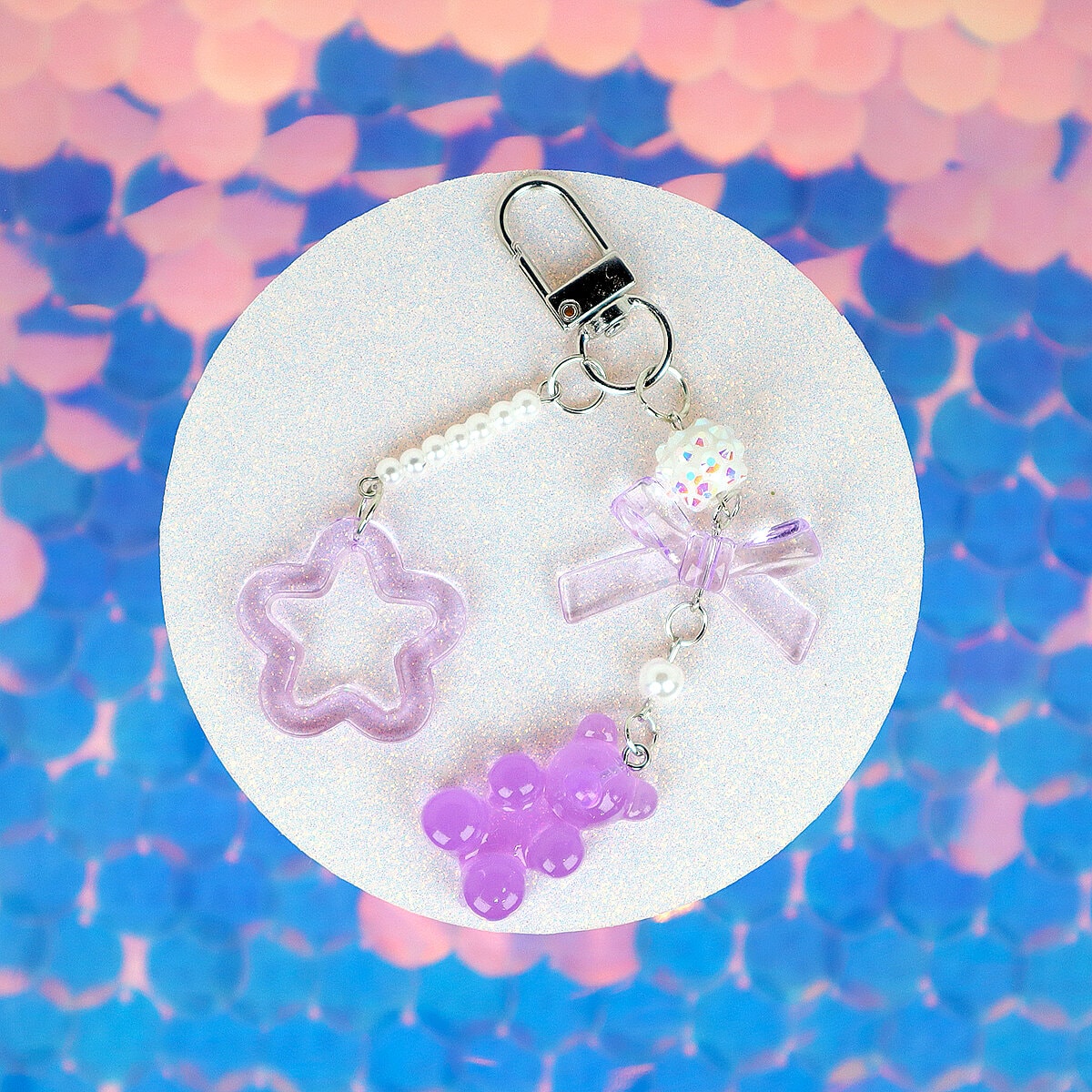 Bag Charm - Stjärna, Rosett & Gummi Bear