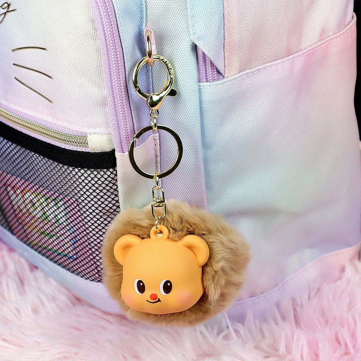 Puffig Bag Charm Butter Bear, brun