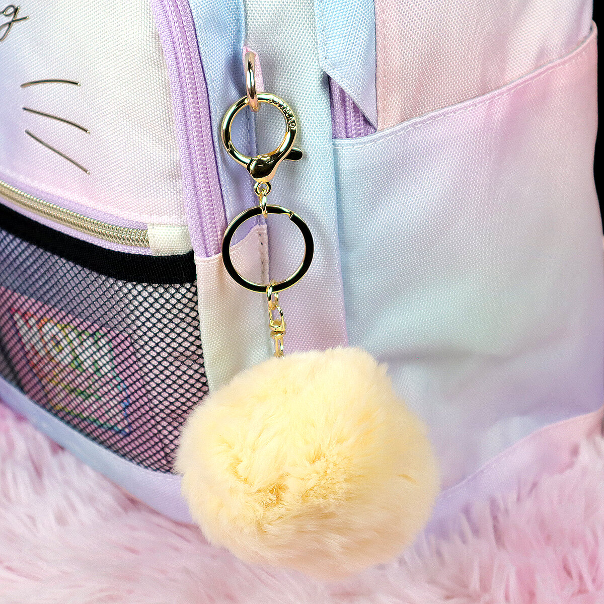 Puffig Bag Charm Butter Bear, ljusgul