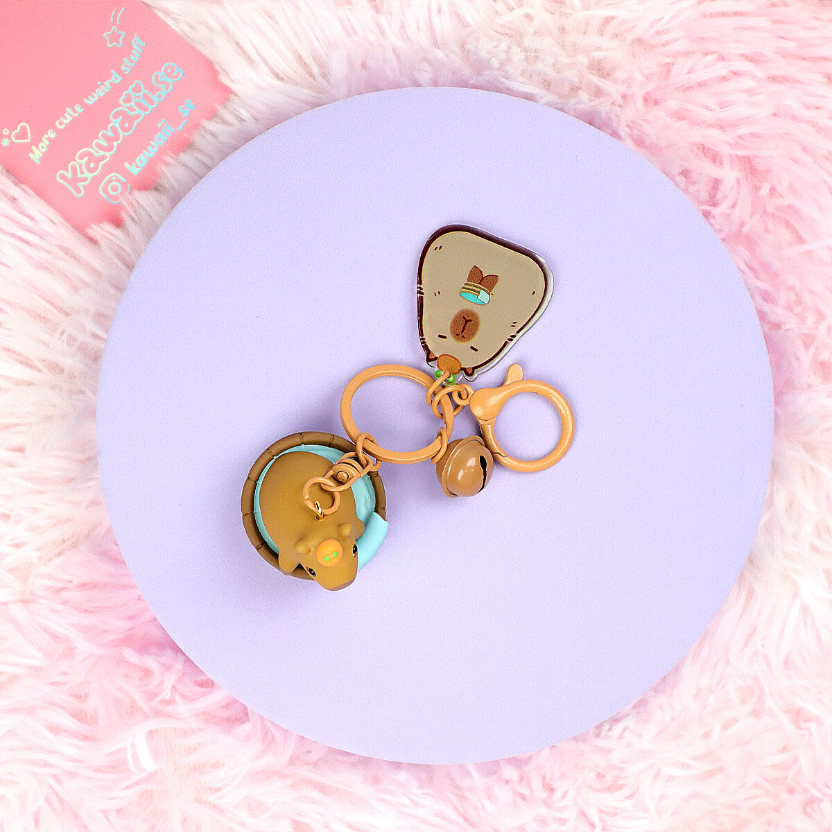 Bag Charm - Kapybara bad