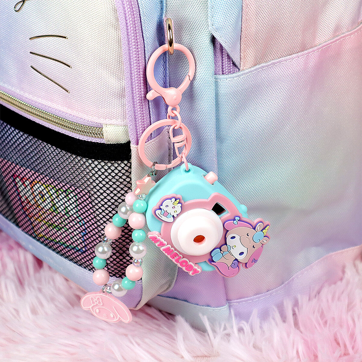 Bag Charm - My Melody Unicorn Camera