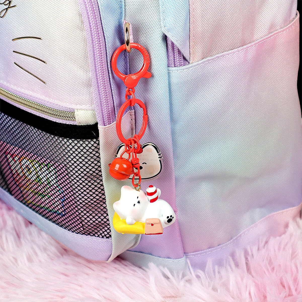 Bag Charm - Chibi Dog Lunch Time