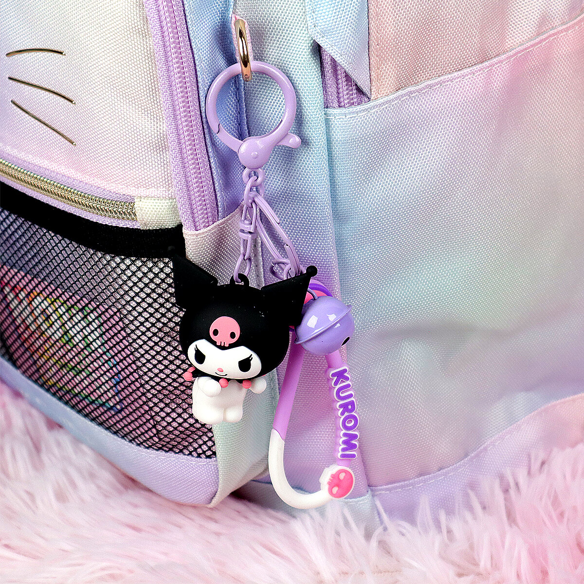 Bag Charm - Stor Kuromi med Pingla