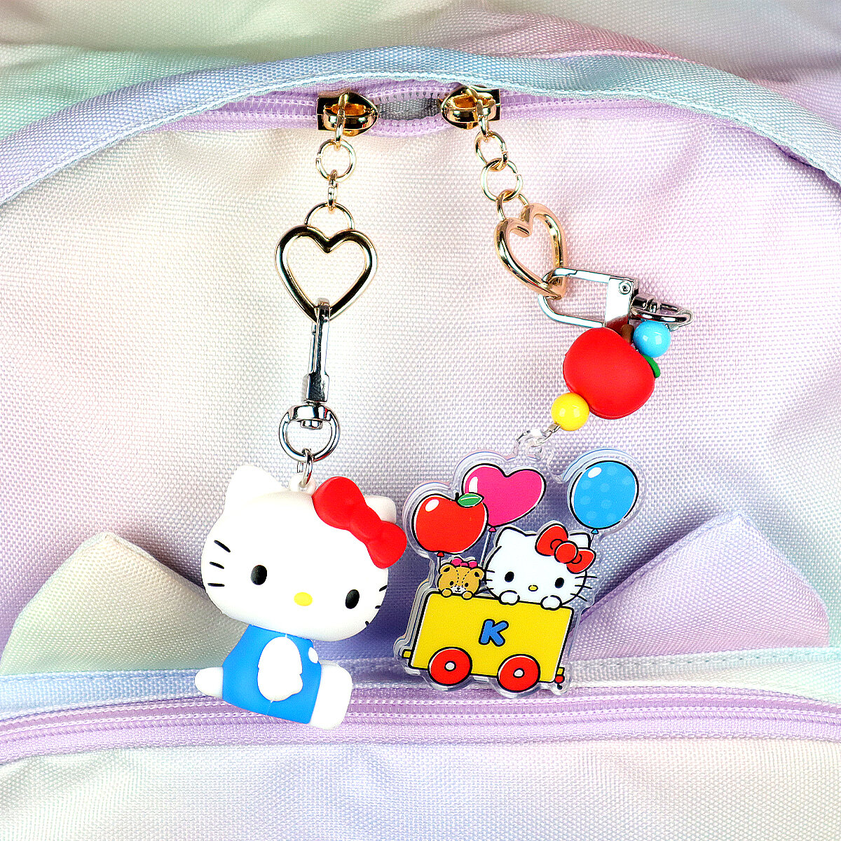 Nyckelringar 2st - Hello Kitty Balloon Train