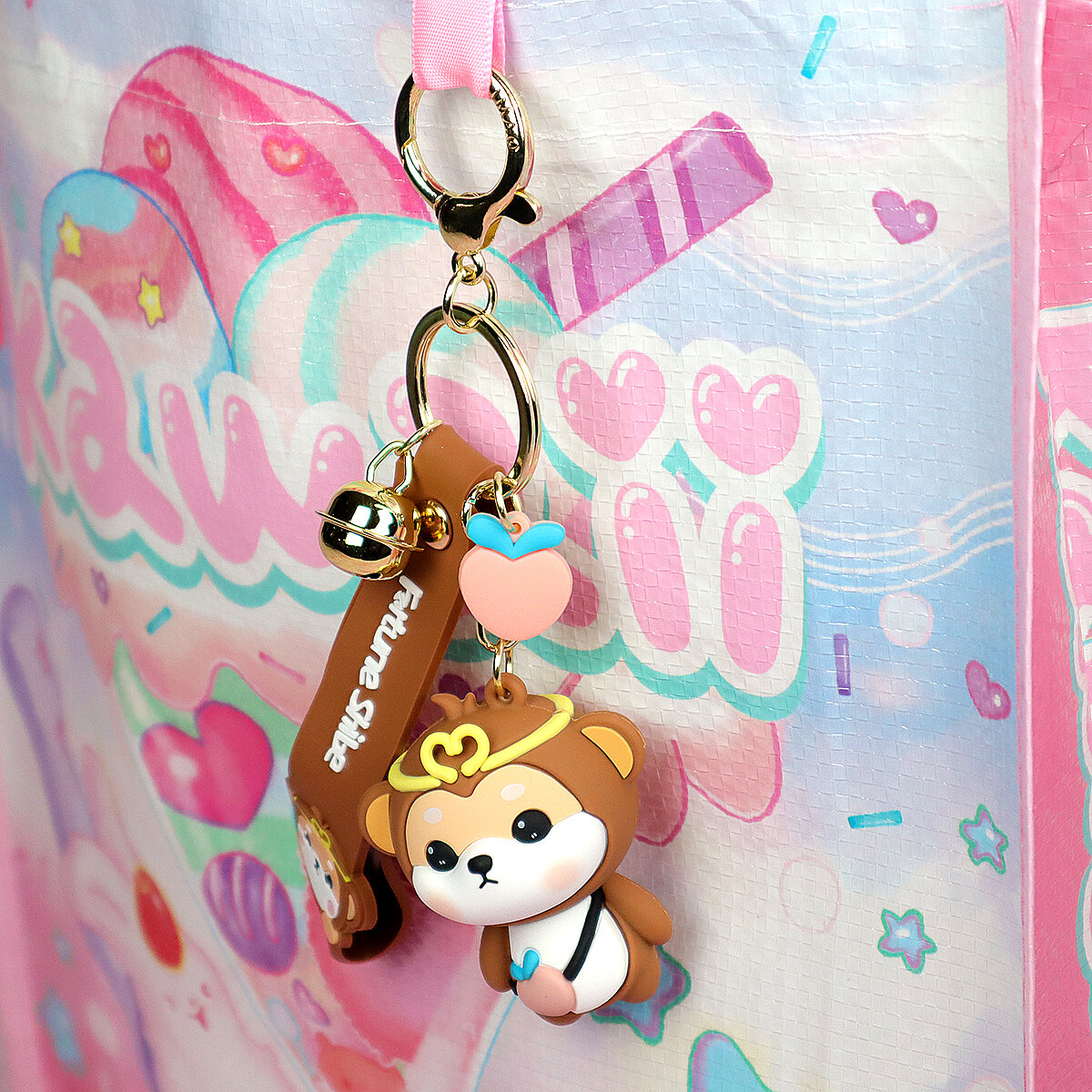 Bag Charm - Monkey Shiba