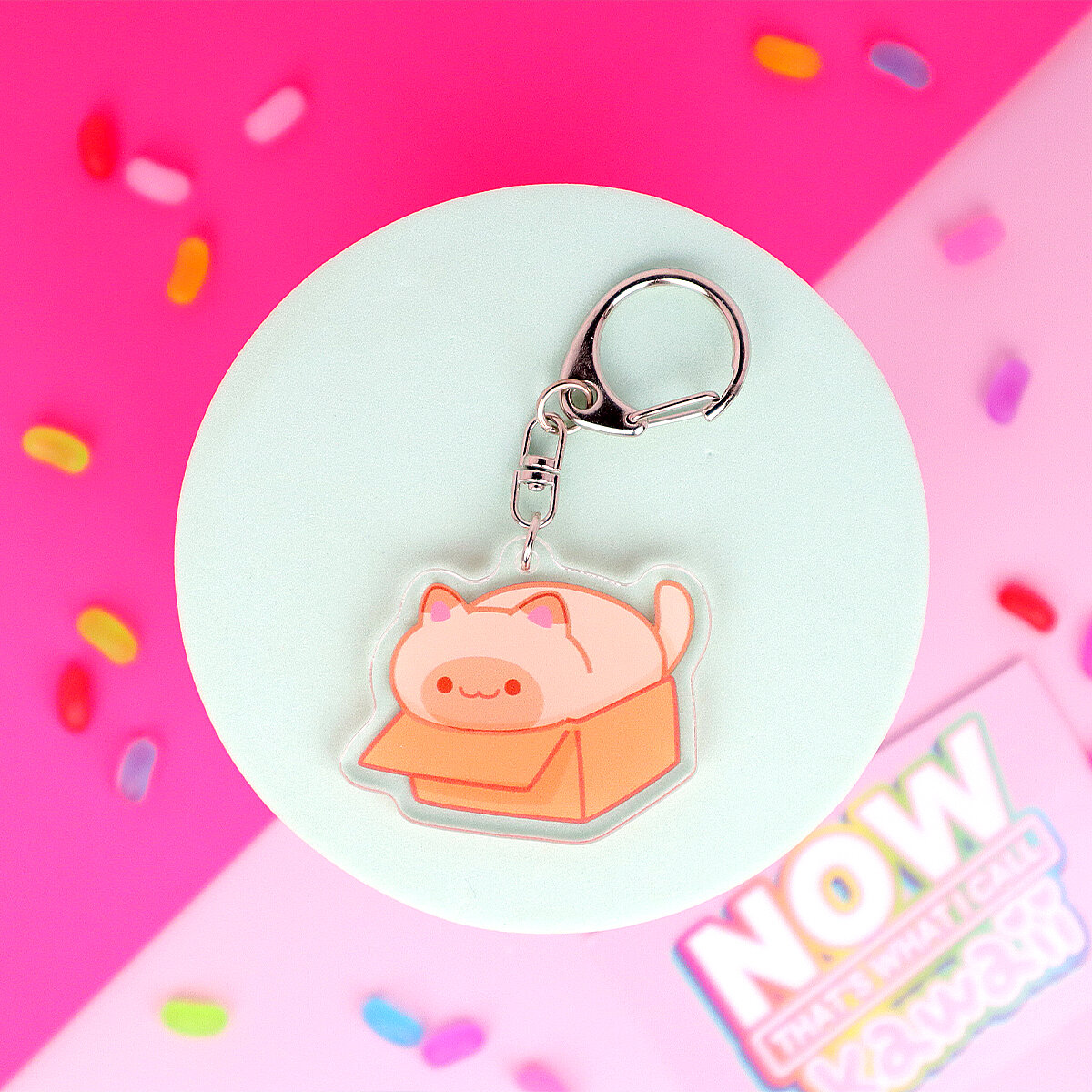 Nyckelring - Cat Box