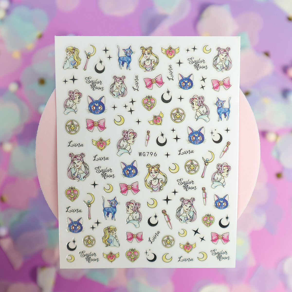 Nagelstickers - Sailor Moon glitter (WG796)