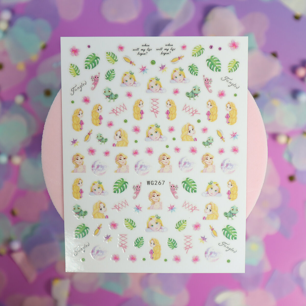 Nagelstickers - Rapunzel & Pascal (WG267)