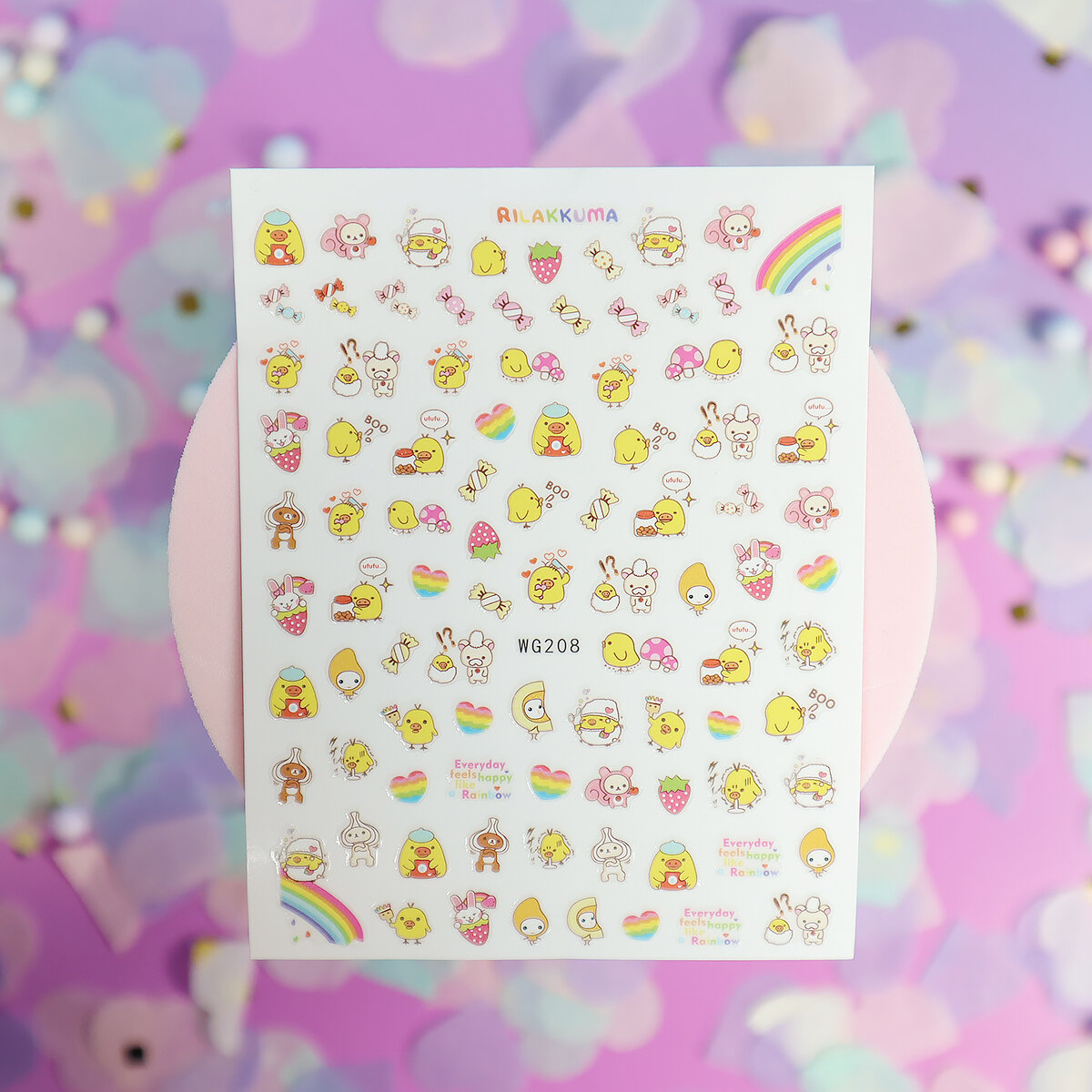 Nagelstickers - Rilakkumas vän Kiiroitori (WG208)