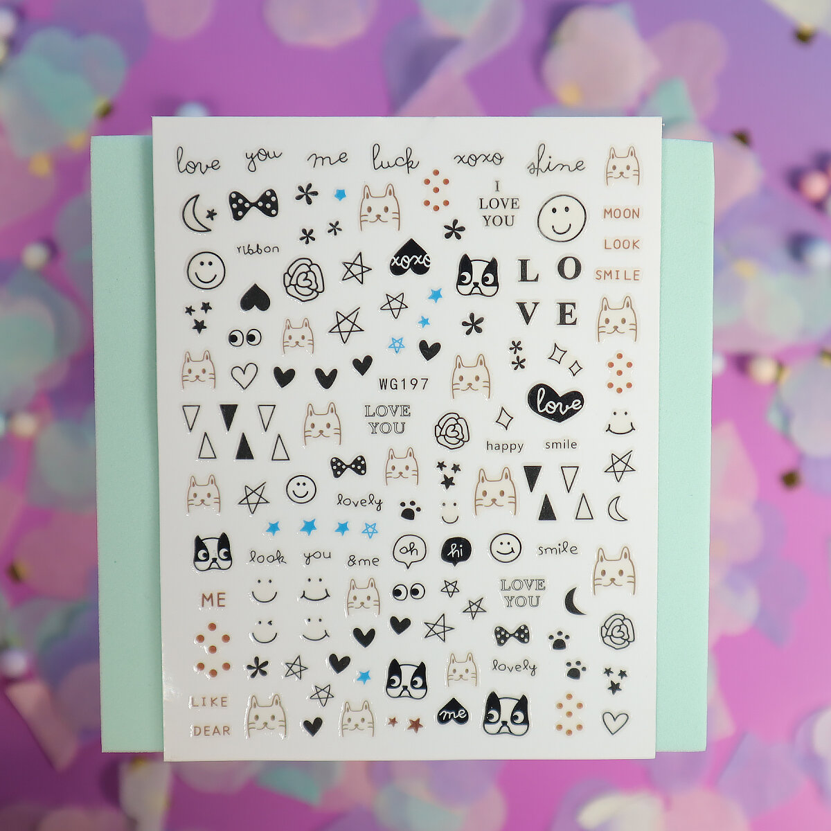 Nagelstickers - Cats & dogs love (WG197)