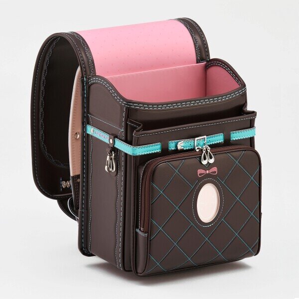 Randoseru chocolate & emerald backpack