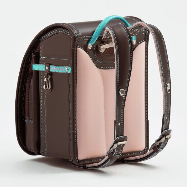 Randoseru chocolate & emerald backpack