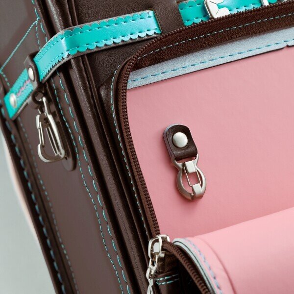 Randoseru chocolate & emerald backpack