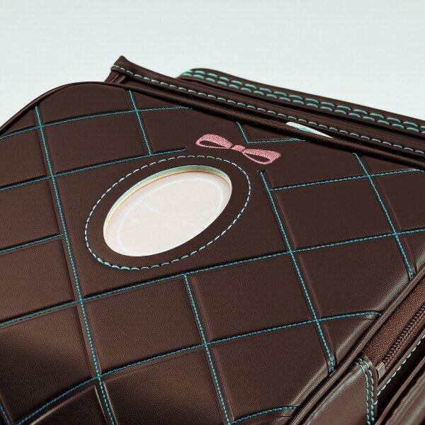 Randoseru chocolate & emerald backpack